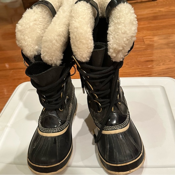 Sorel Joan Of Arctic Tall Boots Black Waterproof NL2392-010 Women's Size 8 US - Picture 7 of 16